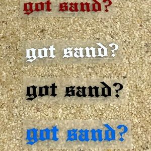 GOT SAND Decals Small Size